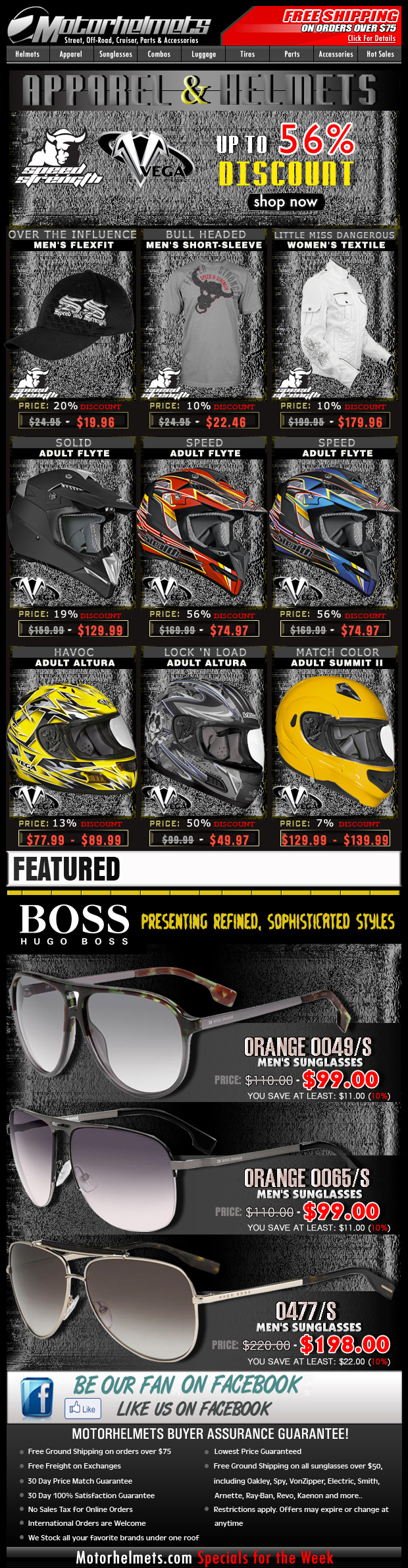 More SPRING Sale from Speed & Strength and Vega...up to 56% Discount!