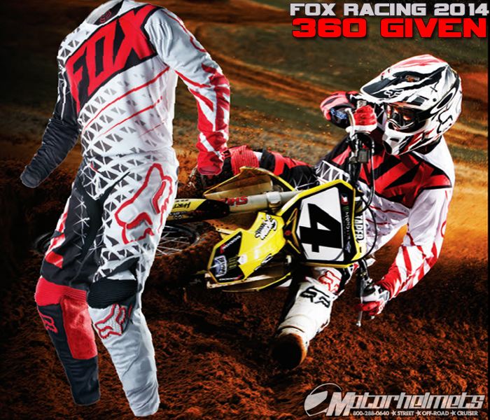 Check out the Fox Racing 2014 360 Given MX Gear!
