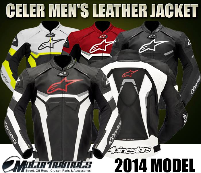 2014 Alpinestars Celer Men's Leather Street Motorcycle Jacket