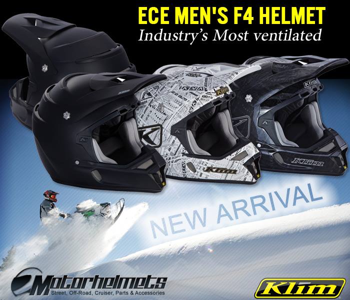 Klim F4 ECE Men's Snowmobile Helmet