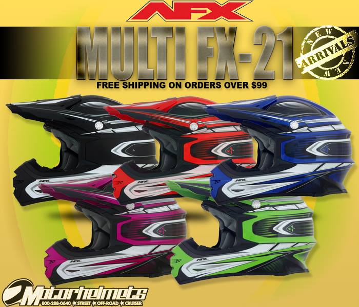 2014 AFX Multi FX-21 MX Motorcycle Helmet 