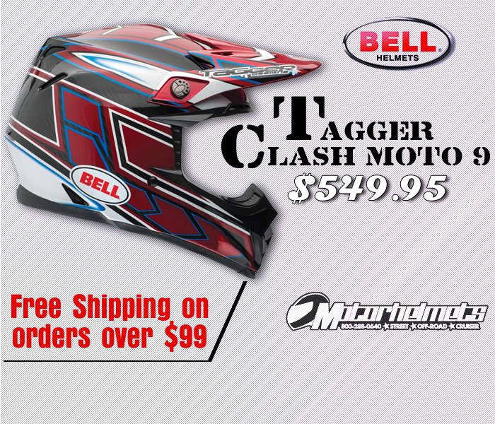 Bell Tagger Clash Moto 9 Helmets