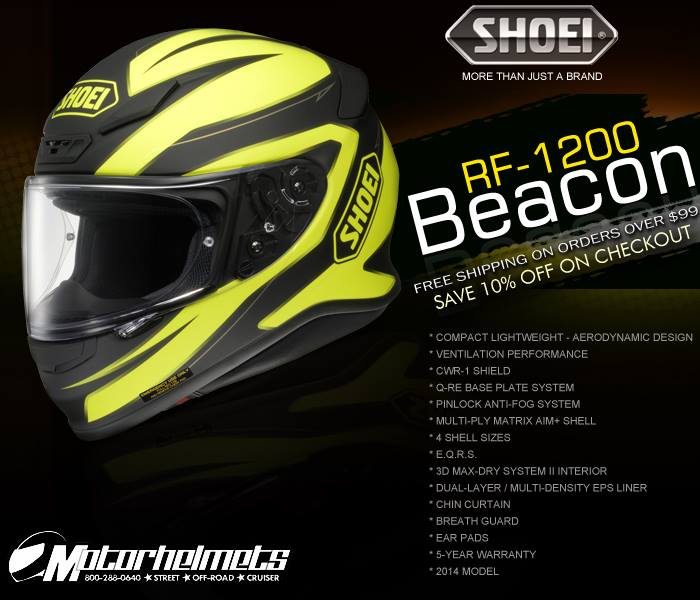 shoei beacon RF-1200 helmet