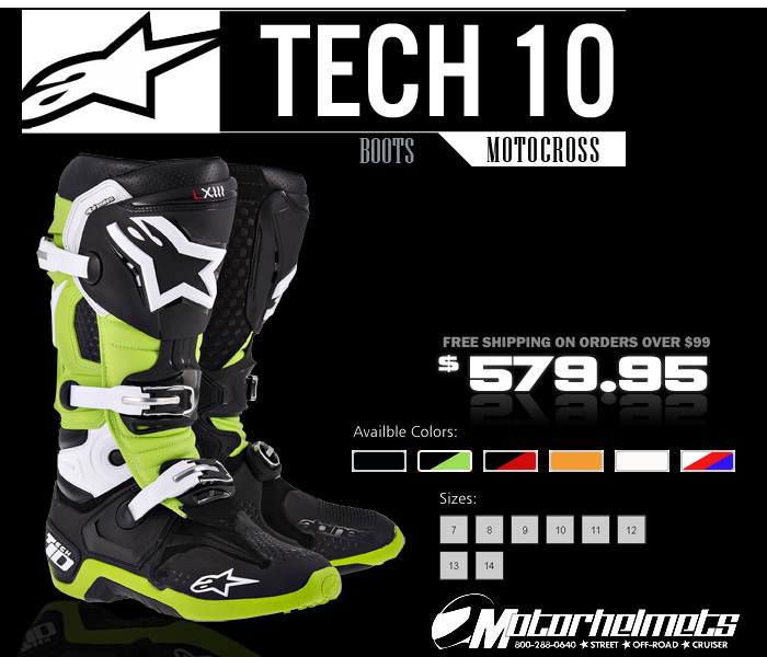 Alpinestars Tech 10 MX boots