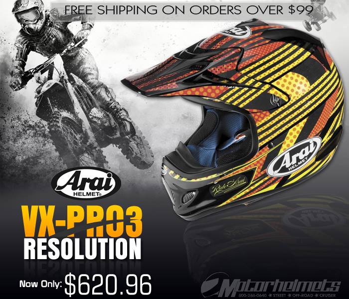 Arai Resolution VX-Pro3 Motocross Helmet