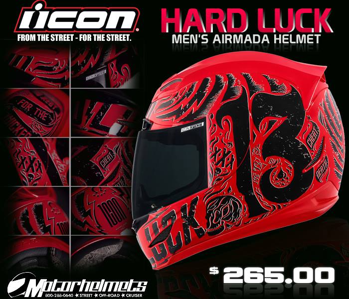 Icon Airmada Hard Luck Helmet