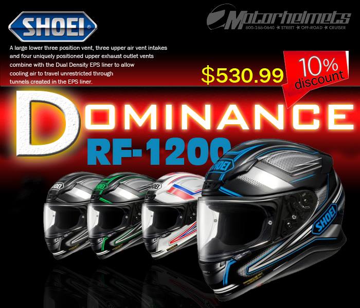 Shoei Dominance RF1200 Sport Racing Helmets