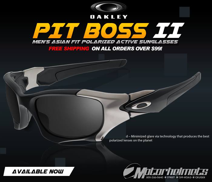 Oakley Pit Boss II Men's Asian Fit Polarized Active Sunglasses