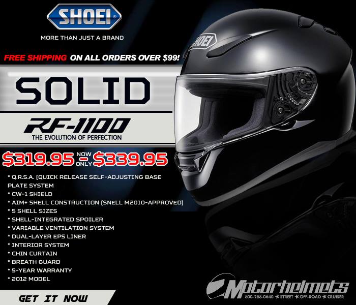 Shoei Solid RF-1100 Helmet
