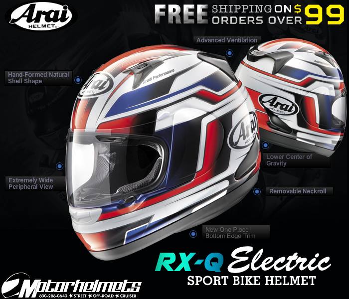 2014 Arai Electric RX-Q Helmet