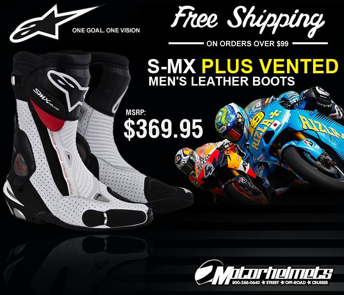 Alpinestars S-MX Plus Vented Men's Leather Sports Racing Motorcyle Boots