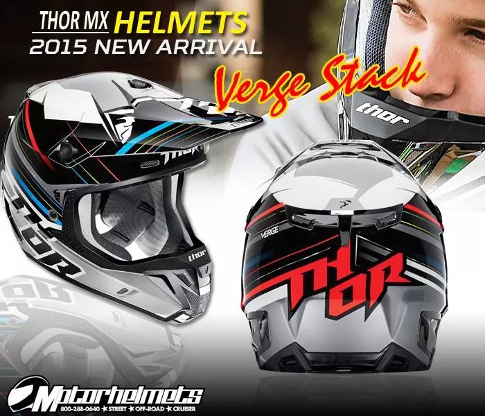 Thor MX Verge Stack Men's Motocross Helmet