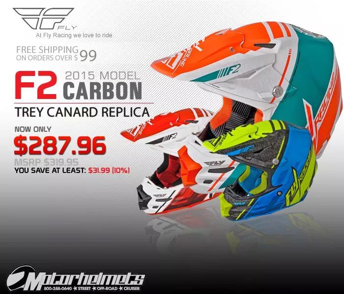 Fly Racing F2 Carbon Trey Canard Helmet