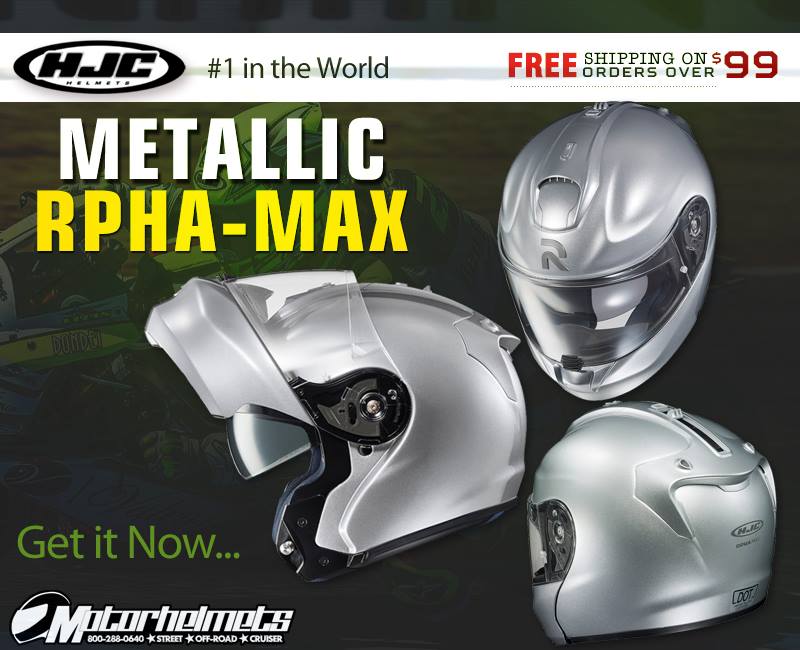 HJC Metallic Men's RPHA-MAX Street Helmets