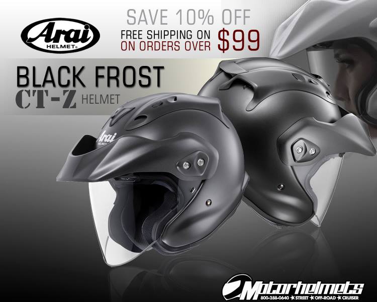 arai Black Frost CT-Z Cruiser helmet