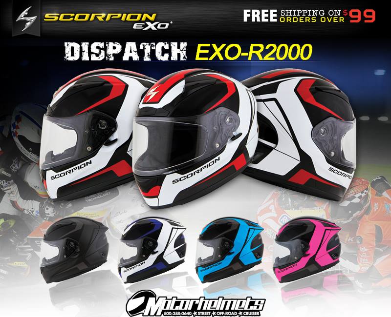 scorpion dispatch exo R2000 helmet