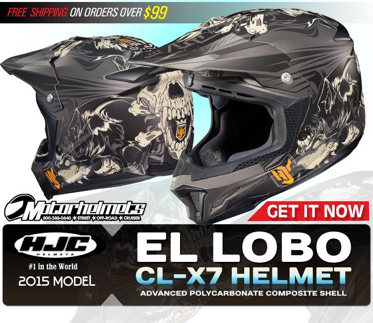 HJC El Lobo Men's CL-X7 Motocross Helmet