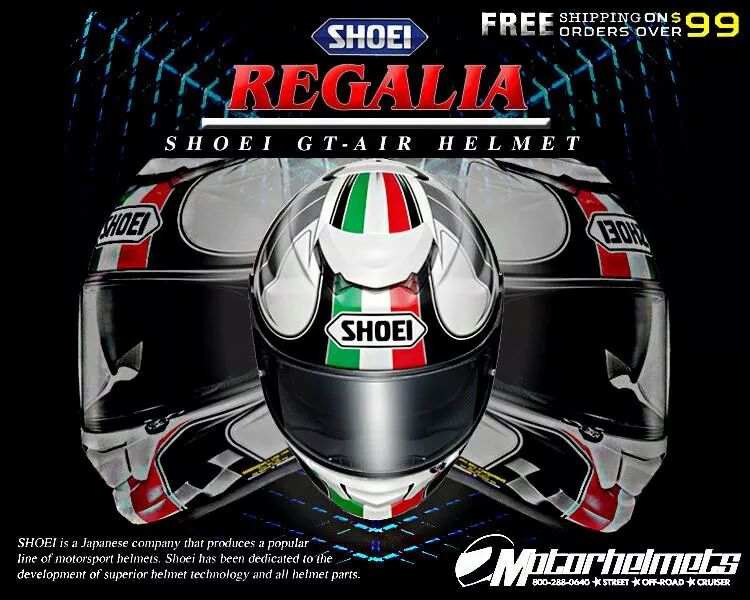 Product Ad Poster (Oct. 2014) : Shoei Regalia GT-Air Helmet