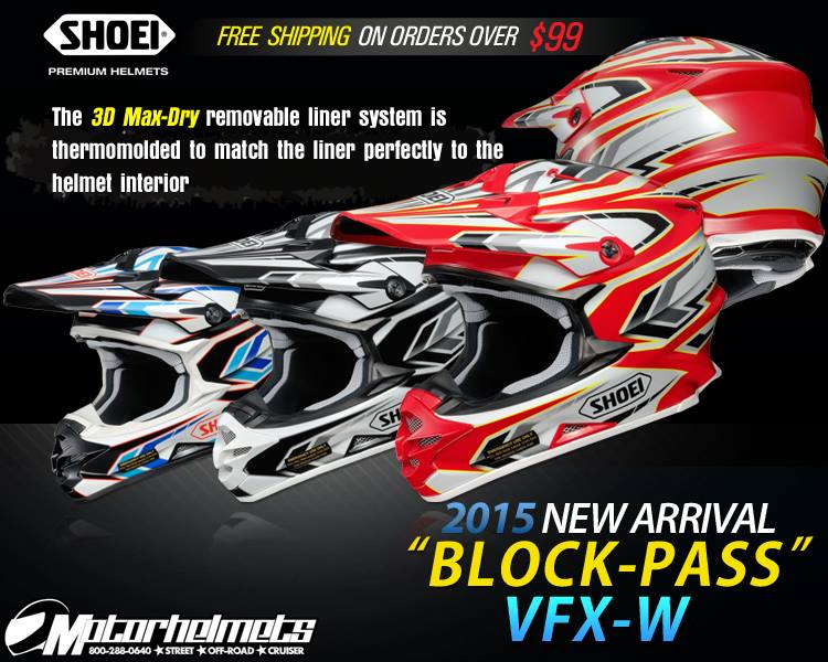 Shoei Block-Pass VFX-W Motocross Helmet