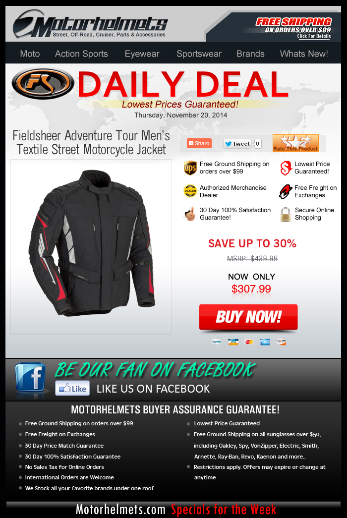 Our Thursday Treat...Over $130 Off a Fieldsheer Jacket!