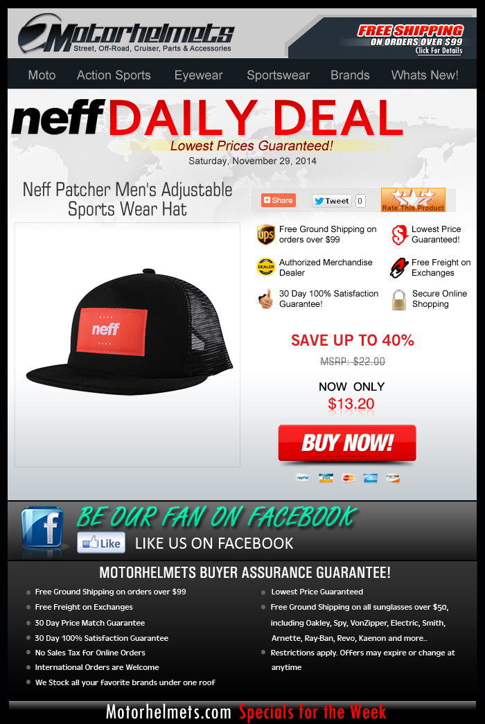 Get a Neff Hat for only $13!