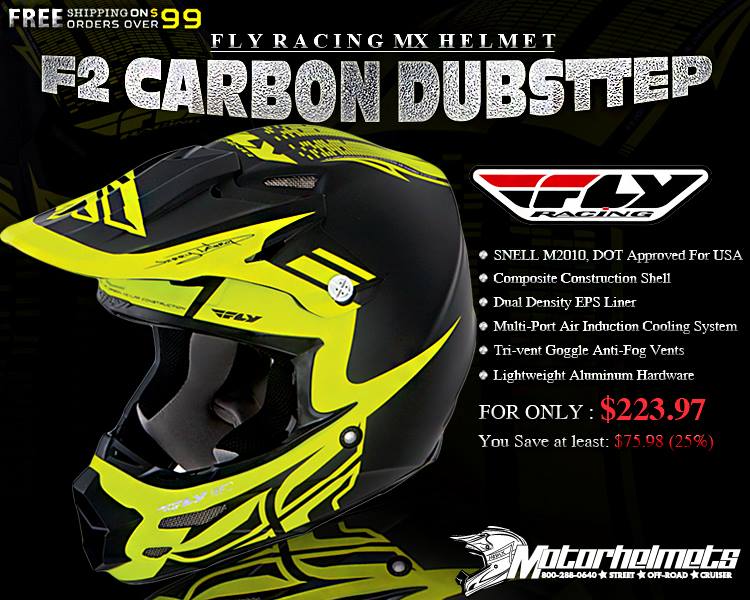 Fly Racing F2 Carbon Dubstep  Helmet
