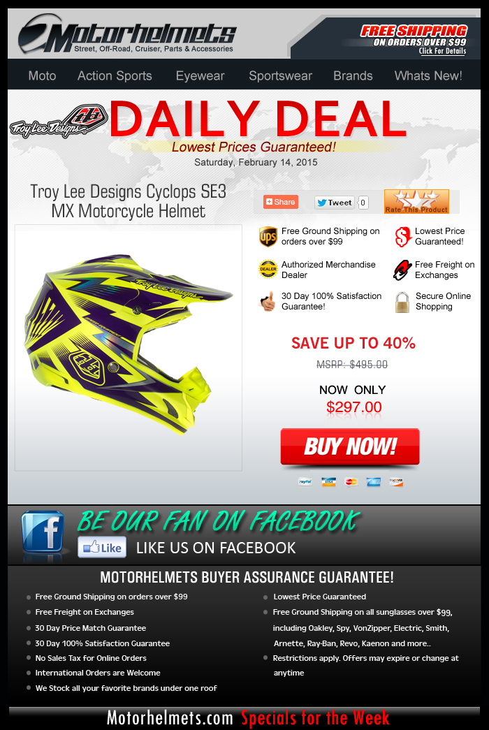 Save 40% on the TLD Cyclops Helmet!