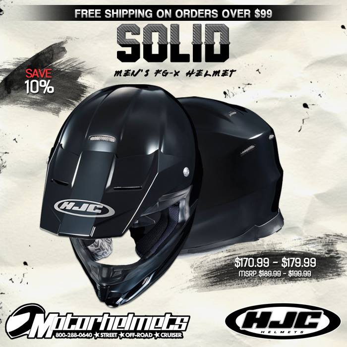 HJC Solid Men's FG-X Helmet