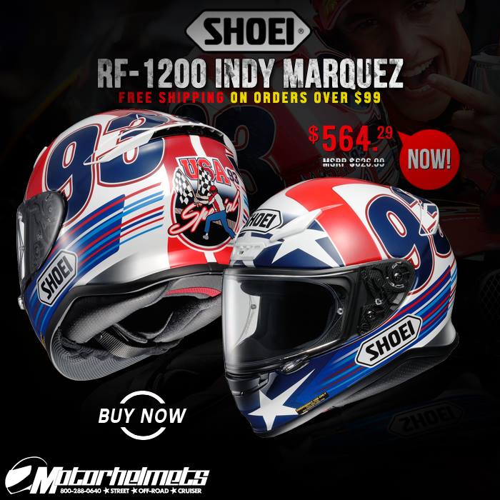 Shoei Indy Marquez RF-1200 Sports Bike Helmet