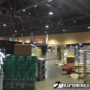 building the booth