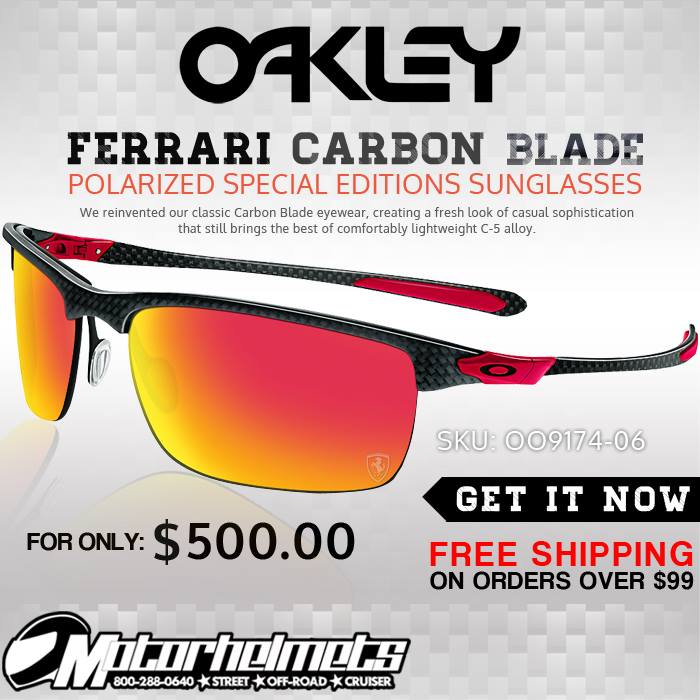 Oakley Ferrari Carbon Blade Men's Polarized Special Editions Sunglasses