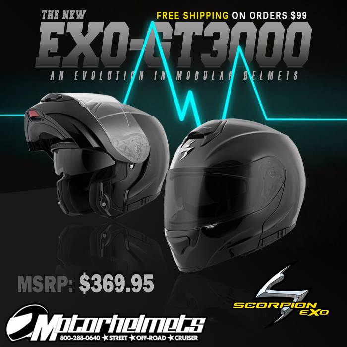 Scorpion Solid EXO-GT3000 Helmet