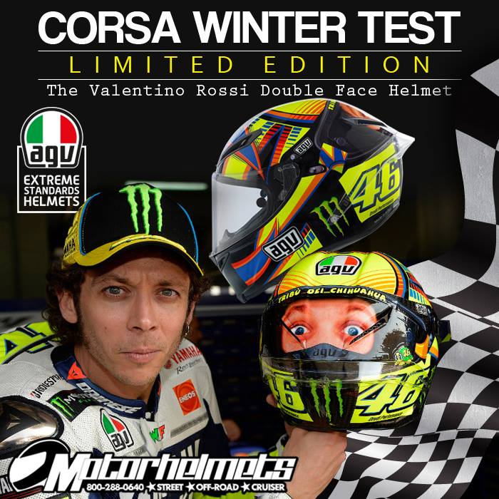 AGV Corsa Double Face Winter Test LE Rossi Helmet