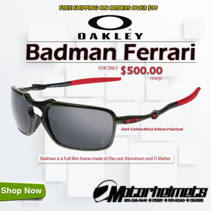 Oakley Badman Ferrari Men's Sunglasses