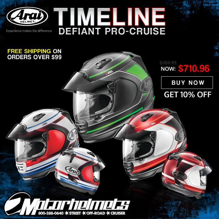 Arai Timeline Defiant Pro-Cruise Helmet