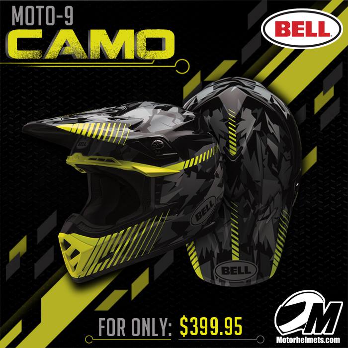 Bell Camo Men's Moto-9 Helmet