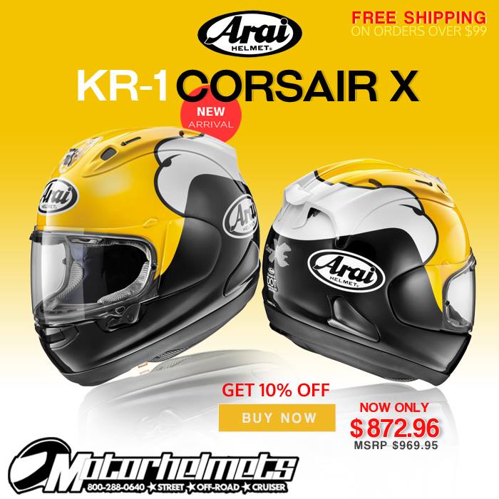 Arai KR-1 Corsair X Street Helmet