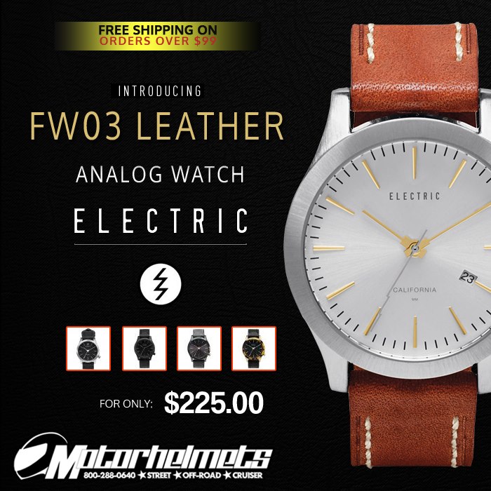 Electric FW03 Leather Adult Analog Watch