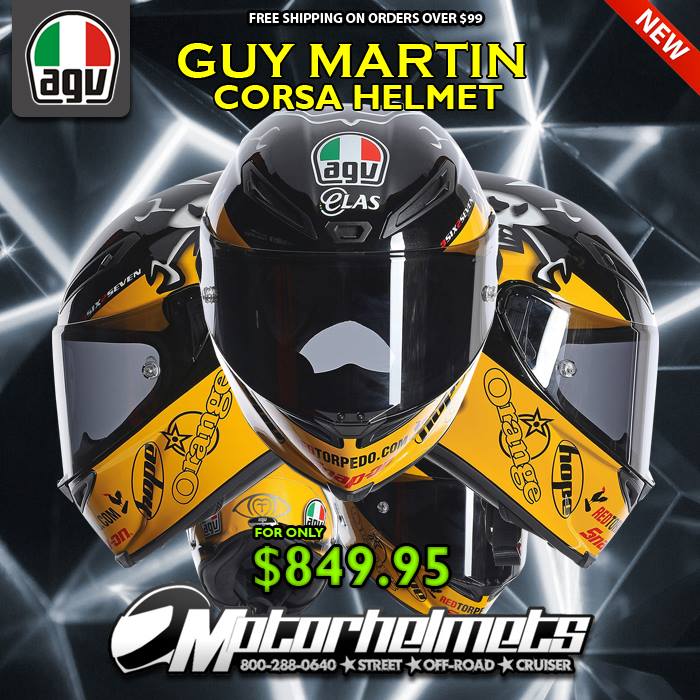 AGV Guy Martin Corsa Street Motorcycle Helmet