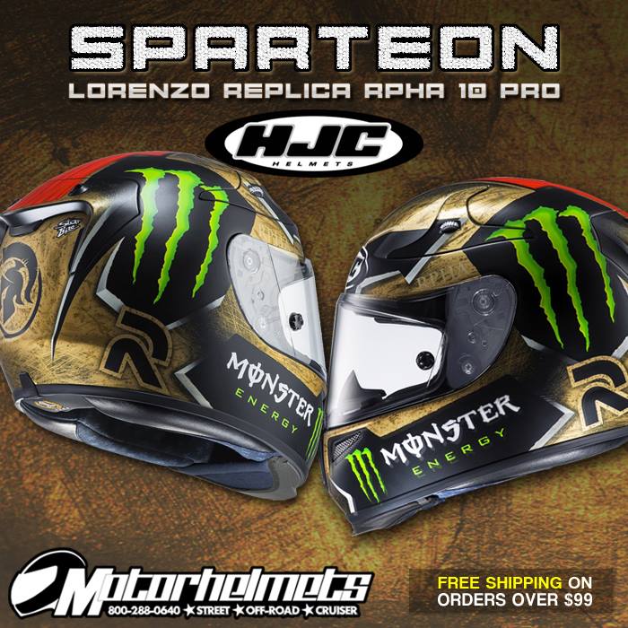 HJC Sparteon Lorenzo Replica Men's RPHA 10 Pro Helmet