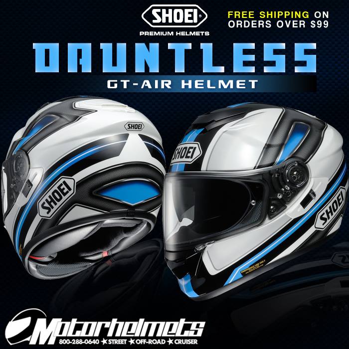 Shoei Dauntless GT-Air Street Racing Motorcycle Helmet