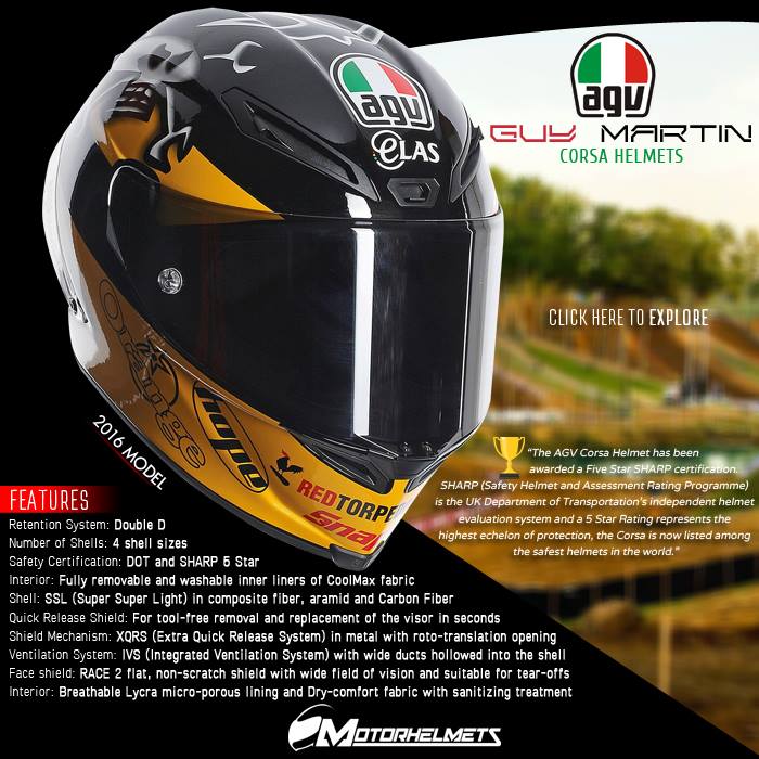 AGV Guy Martin Corsa Helmets