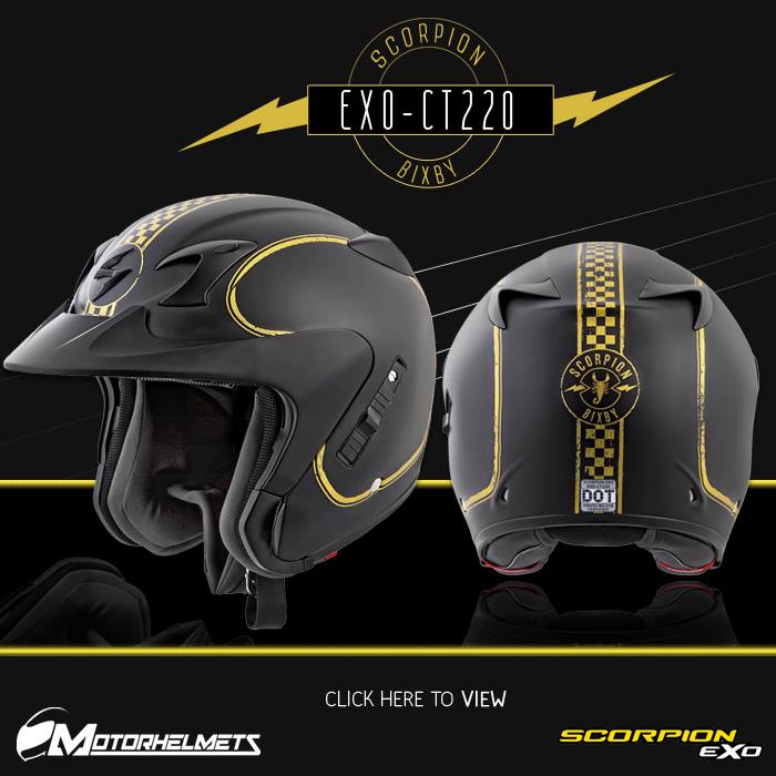Scorpion Bixby EXO-CT220 Cruiser Motorcycle Helmets