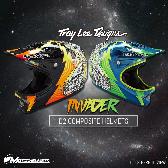 Troy Lee Designs Invade Adult D2 Composite MTB Helmets